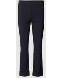 SteHmann - Straight Leg Fit Stoffen Broek Met Steekzakken Opzij - Lyst