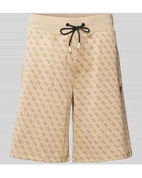 Guess - Regular Fit Shorts Mit Label-Badge Modell 'Korbin' - Lyst