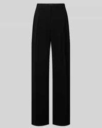 Marc Cain - Wide Leg Stoffen Broek Met Bandplooien - Lyst