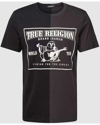 True Religion - T-Shirt mit Logo-Print Modell 'SPLICED PUFF BUDDHA' - Lyst