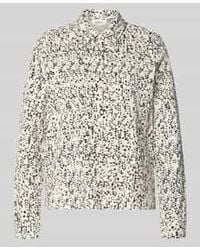 S.oliver - Regular Fit Overhemdblouse Van Katoenmix - Lyst