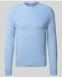 Brax - Gebreide Pullover Met Ribboorden, Model 'Rick' - Lyst