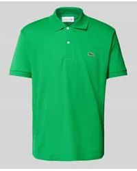 Lacoste - Classic Fit Poloshirt Met Labeldetail - Lyst