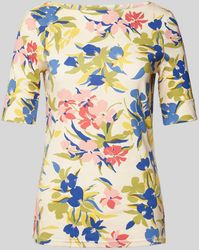 Lauren by Ralph Lauren - T-Shirt mit floralem Allover-Print Modell 'JUDY' - Lyst