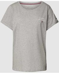 Tommy Hilfiger - Regular Fit Pyjama-Oberteil mit Label-Print - Lyst