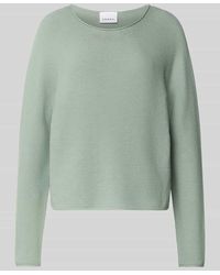 Comma, - Strickpullover mit Rundhalsausschnitt - Lyst