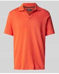 Marc O' Polo - Regular Fit Poloshirt Van Een Mix Van Katoen En Linnen - Lyst