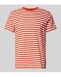 Marc O' Polo - Regular Fit T-Shirt Van Puur Katoen Met Streeppatroon - Lyst