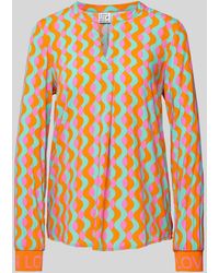 Emily Van Den Bergh - Blusenshirt aus Viskose mit Allover-Muster - Lyst