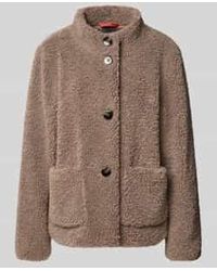 Fuchs & Schmitt - Regular Fit Jack Van Teddybont Met Opstaande Kraag - Lyst