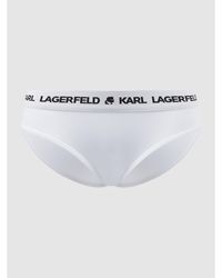 Karl Lagerfeld Hipster aus Lyocell-Elasthan-Mix - Weiß