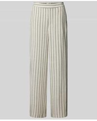Object - Straight Leg Stoffhose mit Streifenmuster Modell 'Sanne' - Lyst