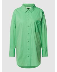 Tom Tailor Denim Hemdbluse mit Brusttasche - Grün