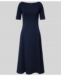 Ralph Lauren - Midikleid Mit U-Boot-Ausschnitt Modell 'Munzie' - Lyst