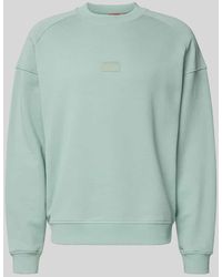 HUGO - Regular Fit Sweatshirt aus reiner Baumwolle Modell 'DELASTCREW' - Lyst