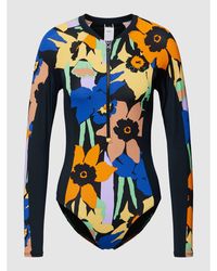 Roxy Badeanzug im langärmeligen Design Modell 'NEW PANELS' - Blau