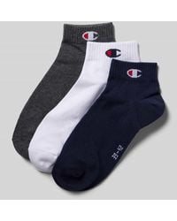 Champion - Socken Mit Logo-Detail Modell 'Quarter' Im 3Er-Pack - Lyst