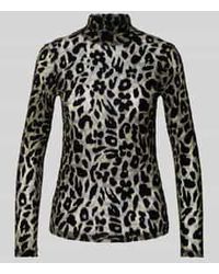 Marc Cain - Shirt Met Lange Mouwen En Opstaande Kraag - Lyst
