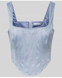 Guess - Korte Top Met Vierkante Hals - Lyst