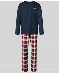 Schiesser - Relaxed Fit Pyjama-Set mit Brusttasche - Lyst