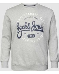 Jack & Jones - PLUS SIZE Sweatshirt mit Label-Print - Lyst