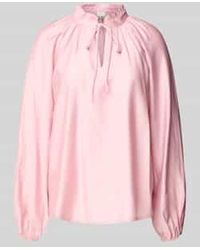 Ichi - Regular Fit Blouse Met Druppelvormige Hals, Model 'Karlani' - Lyst