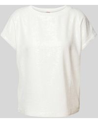 S.oliver - T-Shirt mit Allover-Paillettenbesatz - Lyst