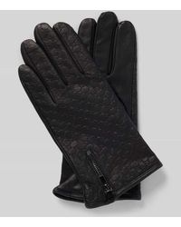 Joop! - Handschuhe aus Ziegenleder mit Riemen und Druckknopfverschluss - Lyst