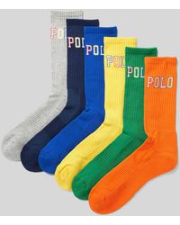 Polo Ralph Lauren - Socken mit Logo-Stitching im 6er-Pack - Lyst