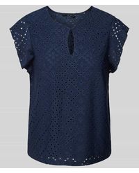 Vero Moda - Regular Fit T-Shirt Mit Lochstickerei Modell 'Tassa' - Lyst