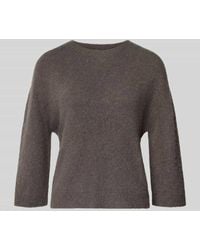 Ouí - Relaxed Fit Pullover mit Alpaka-Anteil in Strick-Optik - Lyst