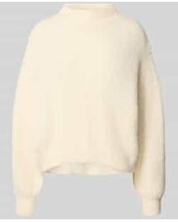 American Vintage - Oversized Gebreide Pullover Met Opstaande Kraag - Lyst