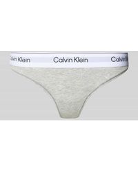 Calvin Klein - String mit elastischem Logo-Bund - Lyst