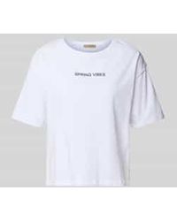 Smith & Soul - Boxy Fit T-shirt Met Stitching En Ronde Hals - Lyst