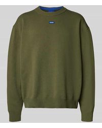 HUGO - Regular Fit Strickpullover aus Baumwoll-Mix Modell 'SAN CASEY' - Lyst