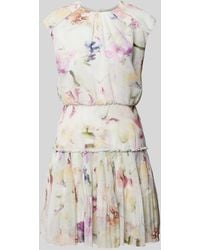 Ted Baker - Mini-jurk Met Bloemenmotief - Lyst