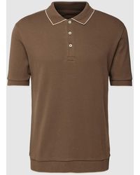 Marc O' Polo - Regular Fit Poloshirt mit Kontraststreifen - Lyst