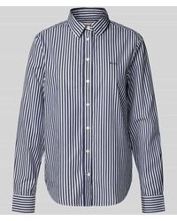 GANT - Regular Fit Hemdbluse aus reiner Baumwolle mit Logo-Stitching - Lyst
