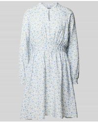 MSCH Copenhagen - Knielanges Kleid mit floralem Allover-Print Modell 'Laurelle' - Lyst