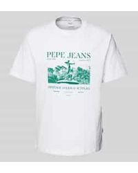 Pepe Jeans - T-shirt Met Labelprint - Lyst