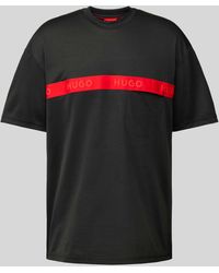 HUGO - T-Shirt mit Label-Print Modell 'Dechilo' - Lyst