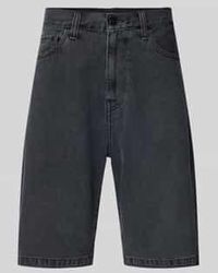 Carhartt - Korte Jeans Met Steekzakken, Model 'Landon' - Lyst