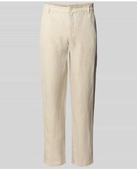 Casual Friday - Regular Fit Leinenhose mit Gürtelschlaufen Modell 'Pandrup' - Lyst