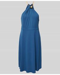 Lauren by Ralph Lauren - Knielanges Kleid mit Neckholder Modell 'NANMALIE' - Lyst