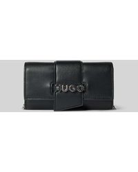 HUGO - Clutch mit Label-Applikation aus Metall Modell 'MEL 2.0' - Lyst