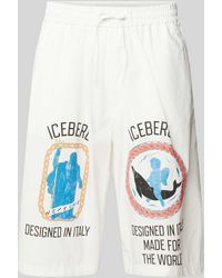 Iceberg - Bermudas mit Motiv-Print und elastischem Bund - Lyst