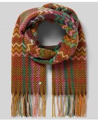 Codello - Schal mit Fransen und Allover-Print - Lyst