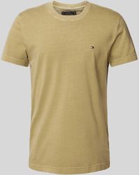 Tommy Hilfiger - Slim Fit T-Shirt mit Logo-Stitching Modell 'GARMENT' - Lyst