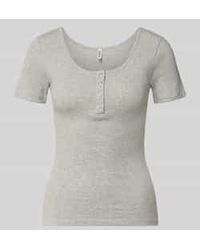 Pieces - Slim Fit T-Shirt Van Katoenmix Model 'Kitte' - Lyst