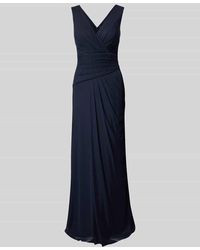 Vera Mont - Abendkleid Mit V-Ausschnitt Und Raffungen - Lyst